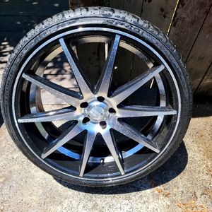 22s 5lug 5x115 Or 5x114.3 (4)New 245/25/22 tires & TPM Sensors $1350